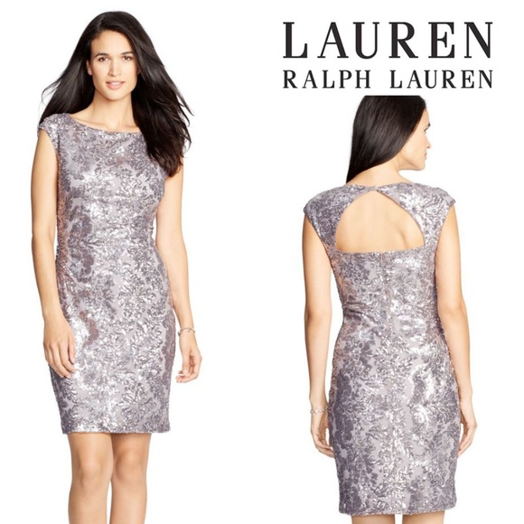Lauren Ralph Lauren Dresses & Skirts - Sequined Cutout Dress by Lauren Ralph Lauren NEW!